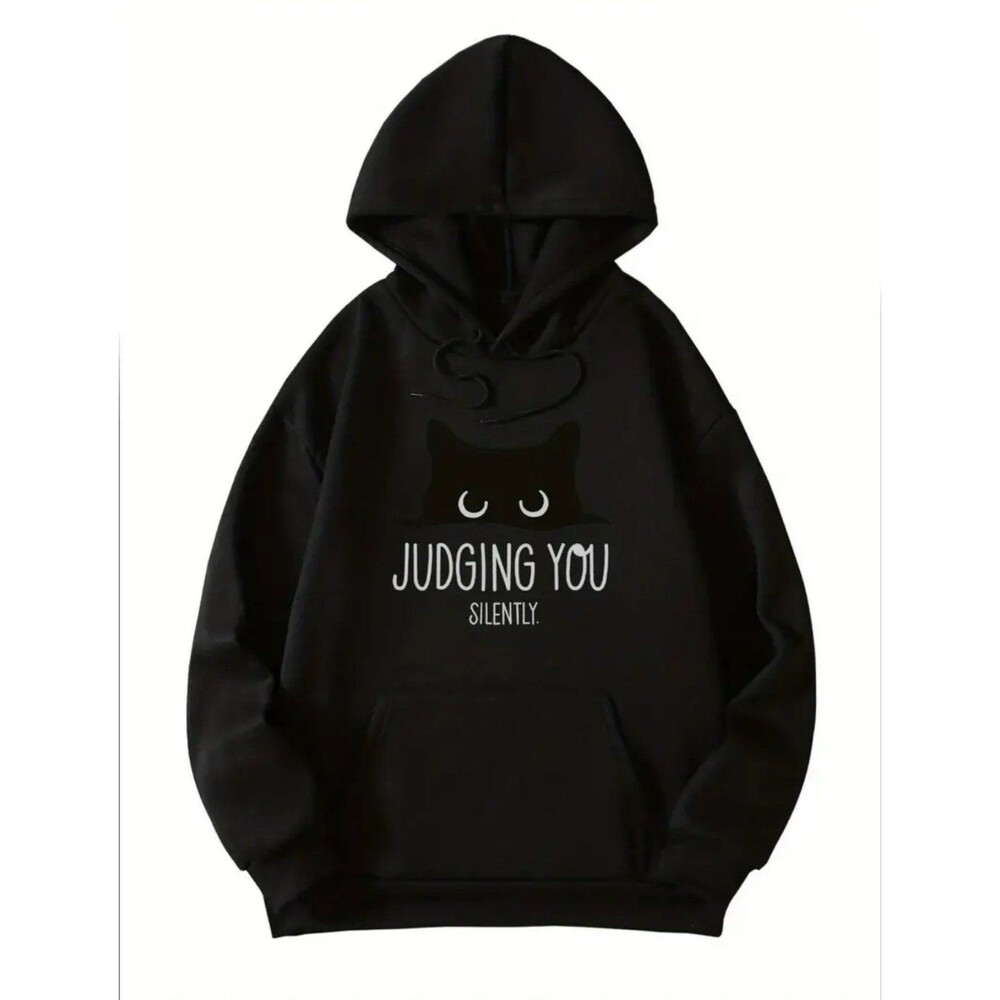 "JUDGING YOU SILENTLY" Men's Hoodie XXL (44)